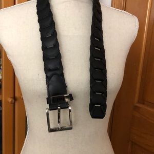 Cute black leather belt